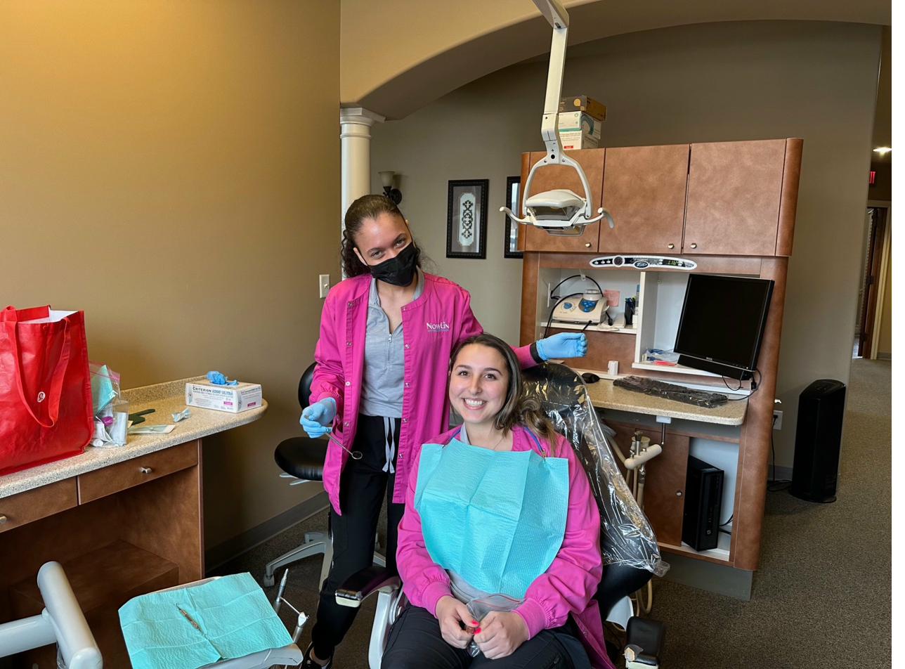 Students in dental training