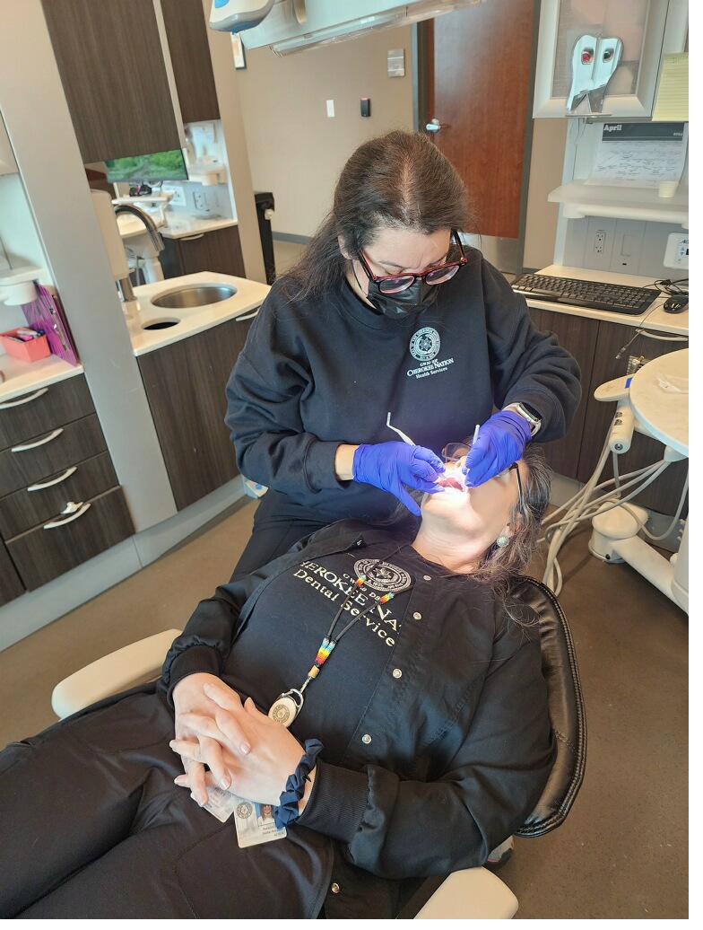 Dental training in progress