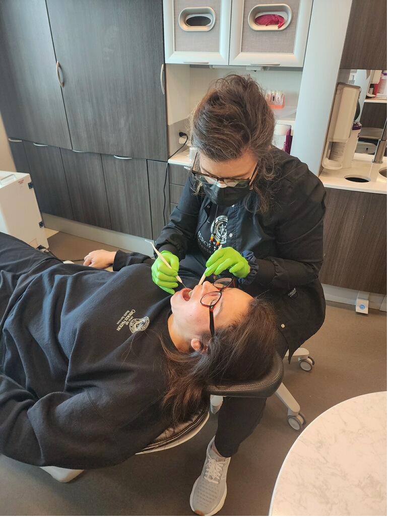 Dental assistant hands-on practice