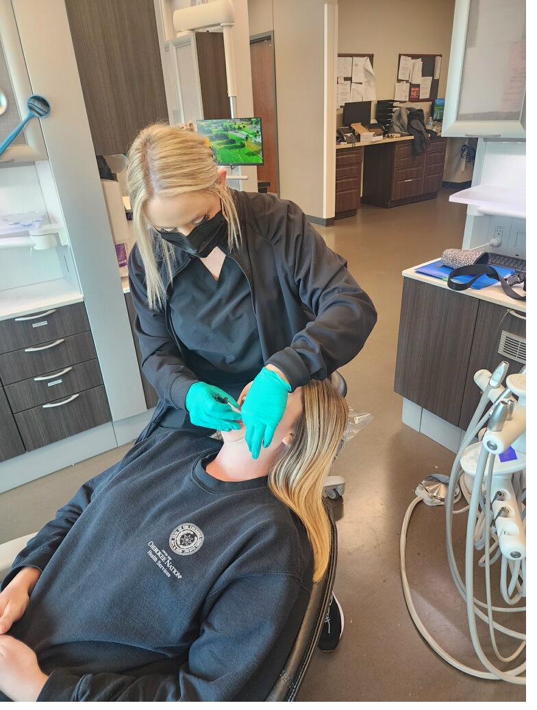 Students during expanded function training